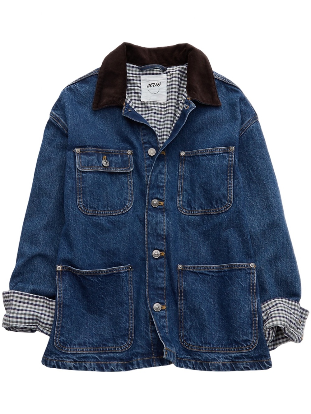 aerie Barn Jacket in dark wash color in size Medium
